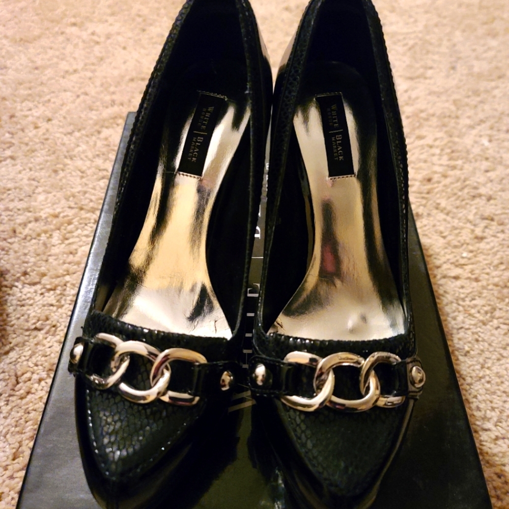 Black loafer heels!